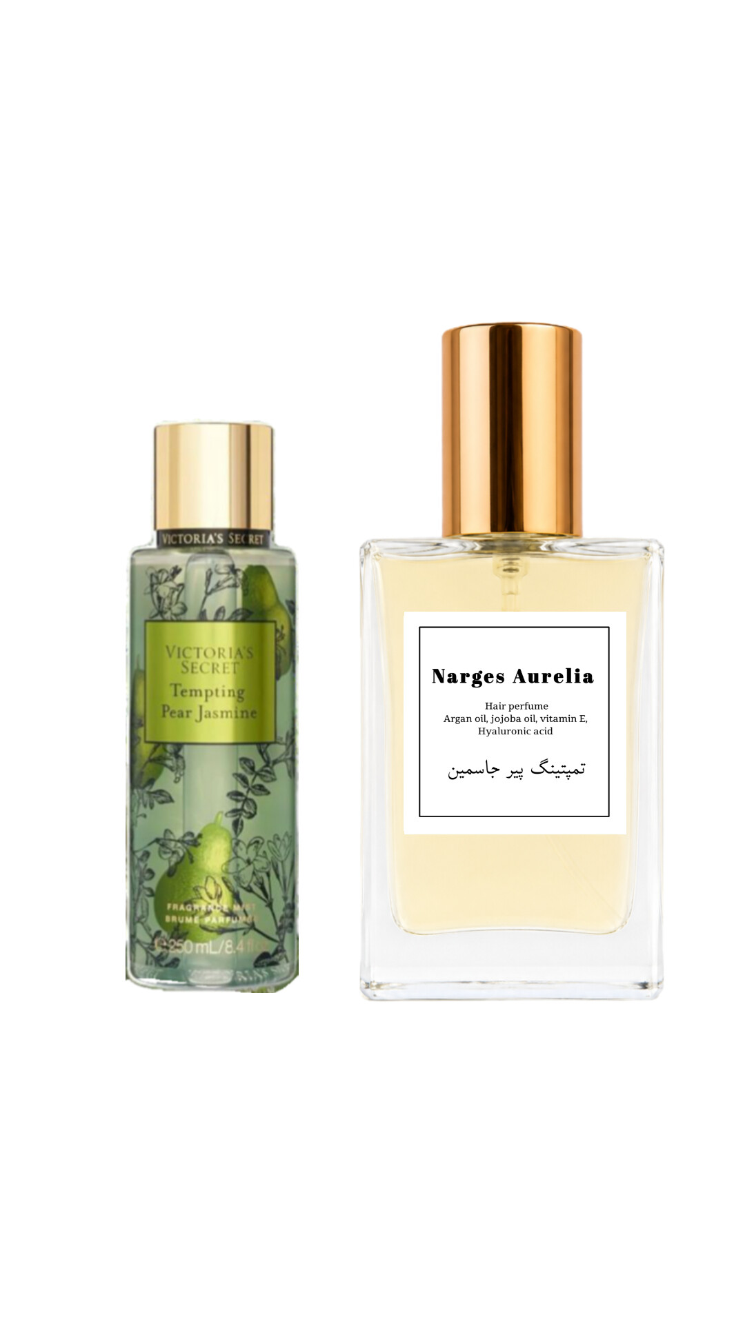 عطر مو تمپتینگ پیر جاسمین حاوی روغن جوجوبا و ویتامین E