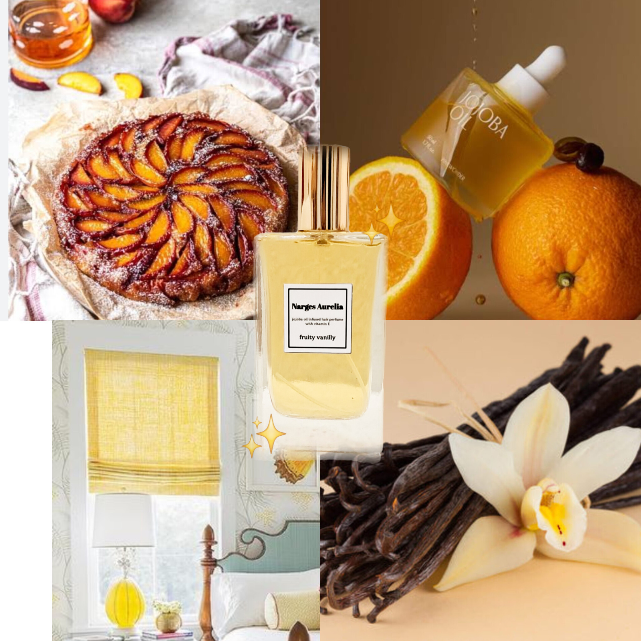 عطر مو فروتی وانیلی ۱۰۰ میل حاوی روغن جوجوبا و ویتامین E